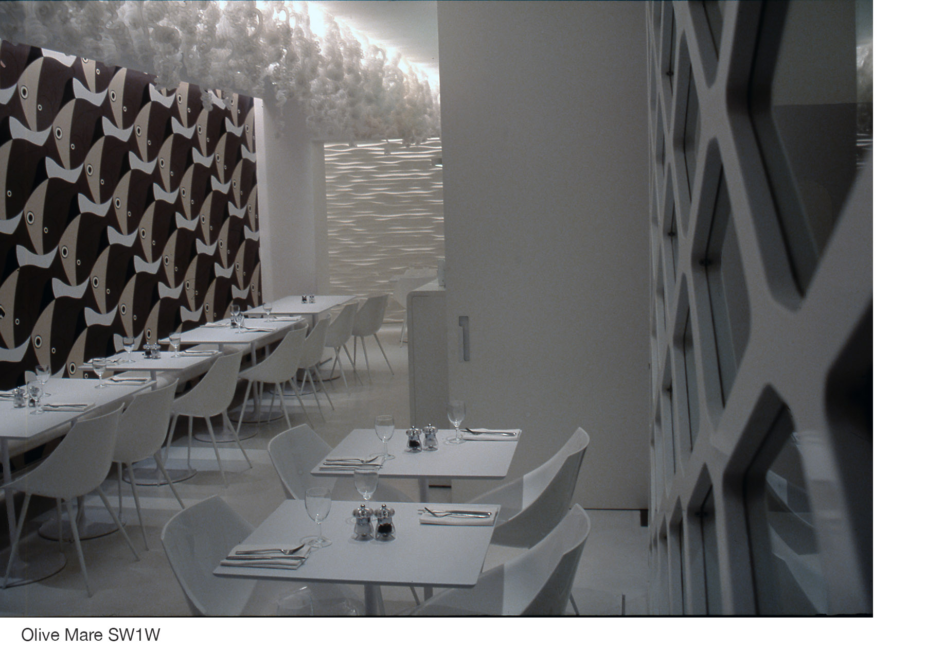 olivo mare restaurant Interior made by jonathan perrott